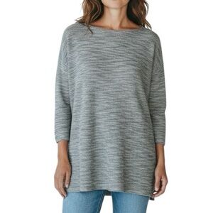 Wilfred linen ribbed knit long top 3/4 length sleeves size M excellent condition